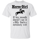 Horse girl if my mouth doesn't say it CustomCat