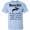 Horse girl if my mouth doesn't say it CustomCat