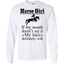 Horse girl if my mouth doesn't say it CustomCat
