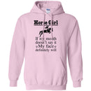 Horse girl if my mouth doesn't say it CustomCat