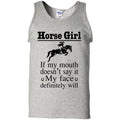 Horse girl if my mouth doesn't say it CustomCat