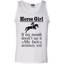 Horse girl if my mouth doesn't say it CustomCat