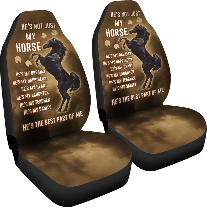 Horse Is All Of My World Car Seat Covers (Set Of 2)