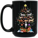 Horse Shaped as Christmas Tree Printed Mug 11 Oz - 15 Oz CustomCat