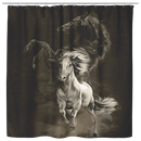 Horse Shower Curtains Inspirational Black And White Horse Shower Curtains For Bathroom Decor