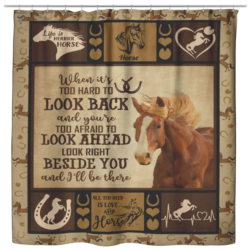 Horse Shower Curtains Look Right Beside You And I'll Be There Horse For Bathroom Decor