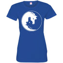 Horse T-Shirt Couple Black White Yingyang Horse Shape For Valentine Tee Gifts Tee Shirt CustomCat