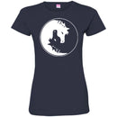 Horse T-Shirt Couple Black White Yingyang Horse Shape For Valentine Tee Gifts Tee Shirt CustomCat