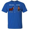 Horse T-Shirt Difference Of Your Horse And My Horse Is That Mine Is Cooler Than Yours Tee Shirt CustomCat