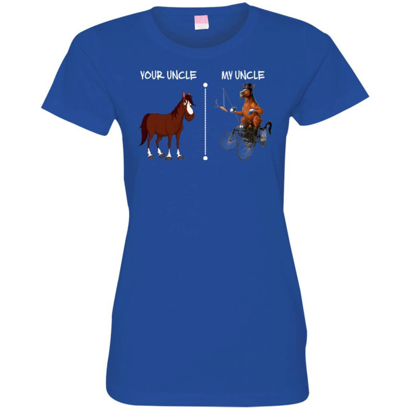 Horse T-Shirt Difference Of Your Horse And My Horse Is That Mine Is Cooler Than Yours Tee Shirt CustomCat