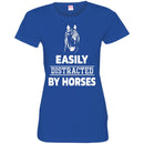 Horse T-Shirt Easily Distracted By Horses Beauty For Funny Gifts Tee Shirt CustomCat