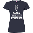 Horse T-Shirt Easily Distracted By Horses Beauty For Funny Gifts Tee Shirt CustomCat