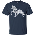 Horse T-Shirt Flowers Plants Made A Horse Shaper Life Is Better With Horse Around Tee Gift Tee Shirt CustomCat