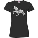 Horse T-Shirt Flowers Plants Made A Horse Shaper Life Is Better With Horse Around Tee Gift Tee Shirt CustomCat