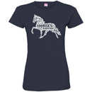 Horse T-Shirt Flowers Plants Made A Horse Shaper Life Is Better With Horse Around Tee Gift Tee Shirt CustomCat