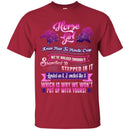Horse T-Shirt Horse & Girl Know How To Handle Crap For Girl Birthday Gifts Tee Shirt CustomCat
