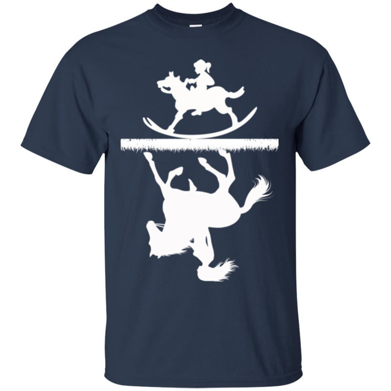 Horse T-Shirt Horse Riding Was A Dream Of Childhood Mature Too For Birthday Gifts Tee Shirt CustomCat