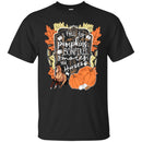 Horse T-Shirt I Fall For Pumpkins Bonfires and Horses For Halloween Gift Tee Shirt CustomCat