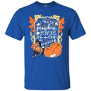 Horse T-Shirt I Fall For Pumpkins Bonfires and Horses For Halloween Gift Tee Shirt CustomCat