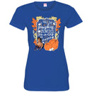 Horse T-Shirt I Fall For Pumpkins Bonfires and Horses For Halloween Gift Tee Shirt CustomCat