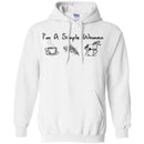 Horse T-Shirt I'm a Simple Woman Coffee Pizza Horse Tees Funny Gift Tee Shirt CustomCat