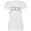 Horse T-Shirt I'm a Simple Woman Coffee Pizza Horse Tees Funny Gift Tee Shirt CustomCat