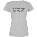 Horse T-Shirt I'm a Simple Woman Coffee Pizza Horse Tees Funny Gift Tee Shirt CustomCat