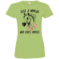Horse T-Shirt Just Flowers For Beautiful Horse A Woman Who Loves Horse Tee Gifts Tee Shirt CustomCat