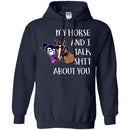 Horse T-Shirt Nice Friendship My Horse And I Talk Shit About You For Girls Birthday Tee Gift Tee Shirt CustomCat