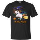 Horse T-Shirt Witch Horse Is Riding A Broom For Halloween Holiday Gifts Tee Gifts Tee Shirt CustomCat