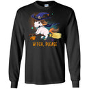 Horse T-Shirt Witch Horse Is Riding A Broom For Halloween Holiday Gifts Tee Gifts Tee Shirt CustomCat
