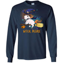 Horse T-Shirt Witch Horse Is Riding A Broom For Halloween Holiday Gifts Tee Gifts Tee Shirt CustomCat