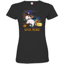Horse T-Shirt Witch Horse Is Riding A Broom For Halloween Holiday Gifts Tee Gifts Tee Shirt CustomCat