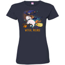 Horse T-Shirt Witch Horse Is Riding A Broom For Halloween Holiday Gifts Tee Gifts Tee Shirt CustomCat