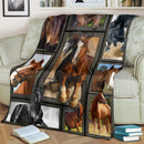 Horses 3D Fleece Blanket interestprint