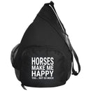 Horses Make Me Happy You Not So Much CustomCat