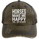 Horses Make Me Happy You Not So Much CustomCat