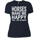 Horses Make Me Happy You Not So Much CustomCat