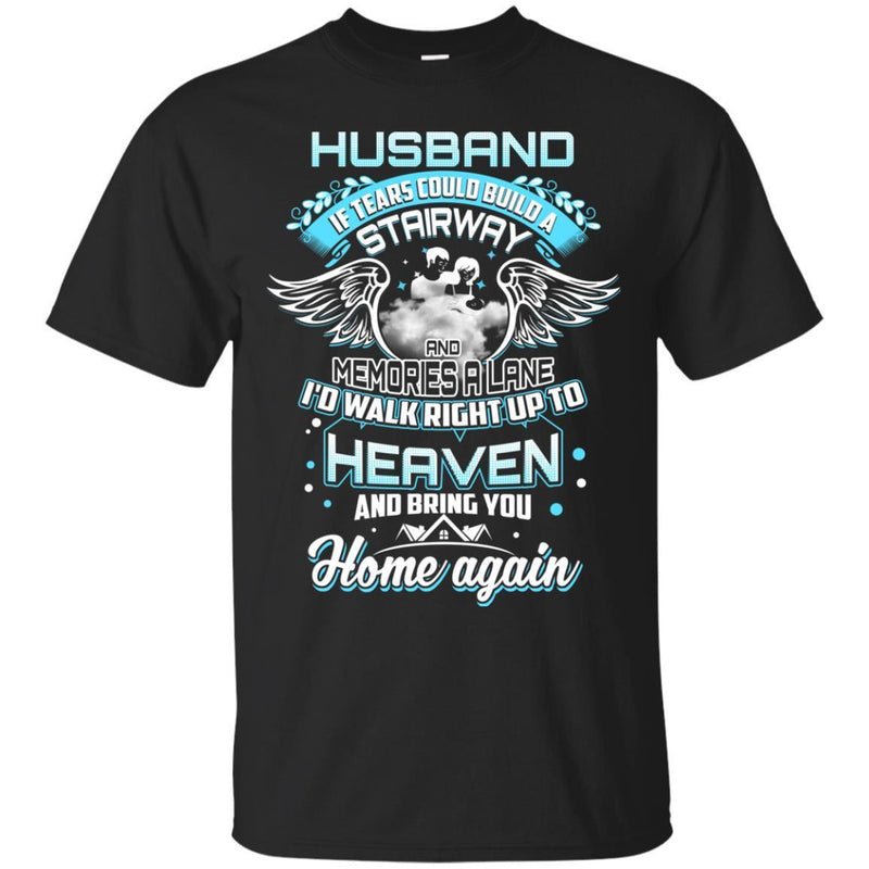 Husband In Heaven T-shirts CustomCat