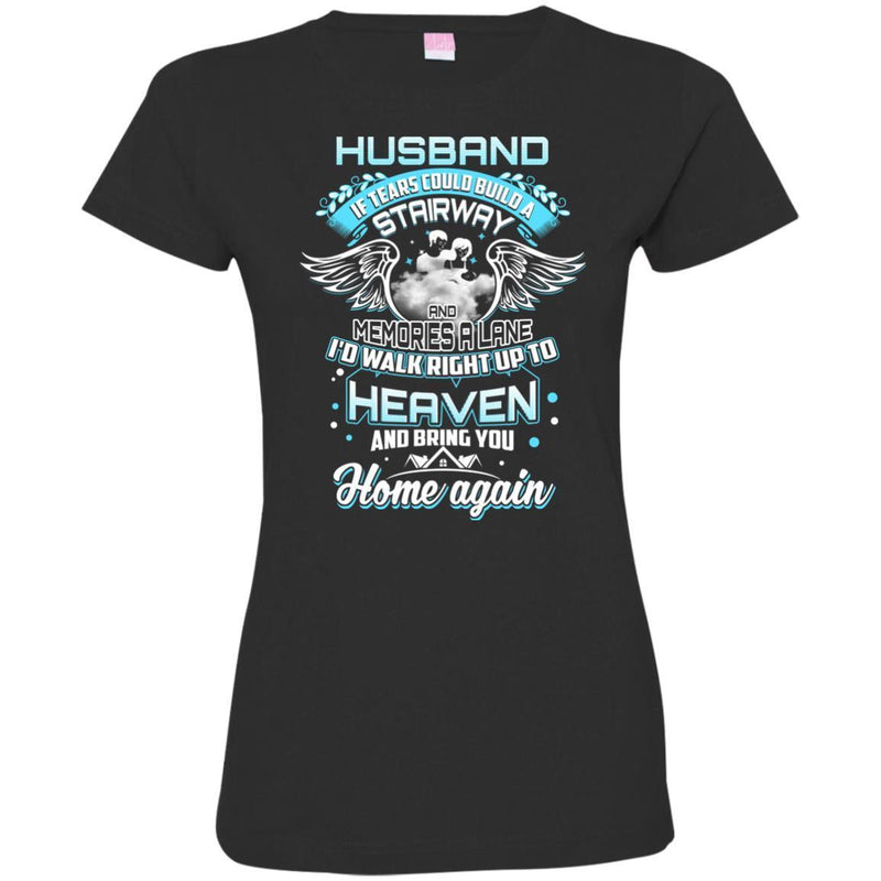 Husband In Heaven T-shirts CustomCat