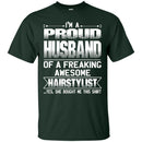 HUSBAND Of Awesom Hairstylist T-shirt & Hoodie CustomCat