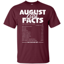 I am a august girl facts T-shirts CustomCat
