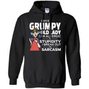 I Am A Grumpy Old Lady I Am Allergic To Stupidity I Break Out In Sarcasm Funny Grandparent T Shirts CustomCat