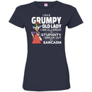 I Am A Grumpy Old Lady I Am Allergic To Stupidity I Break Out In Sarcasm Funny Grandparent T Shirts CustomCat