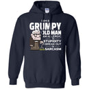 I Am A Grumpy Old Man I Am Allergic To Stupidity I Break Out In Sarcasm Funny Grandparent T Shirts CustomCat