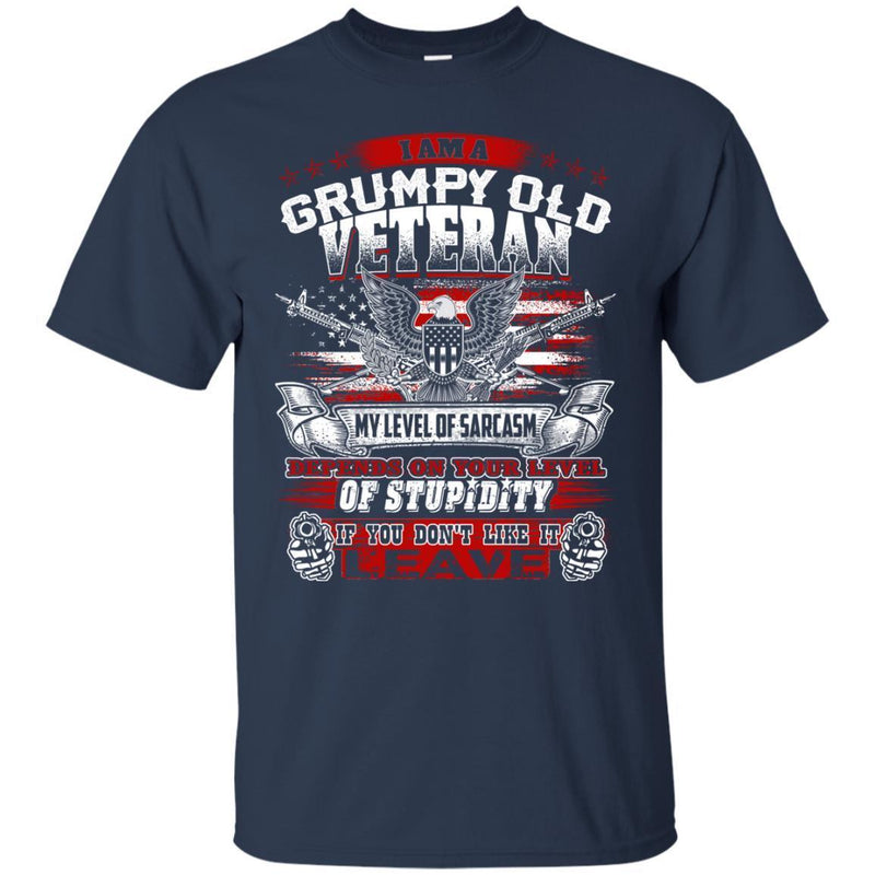 I am a Grumpy Old Veteran T-shirts & Hoodie for Veteran's Day CustomCat