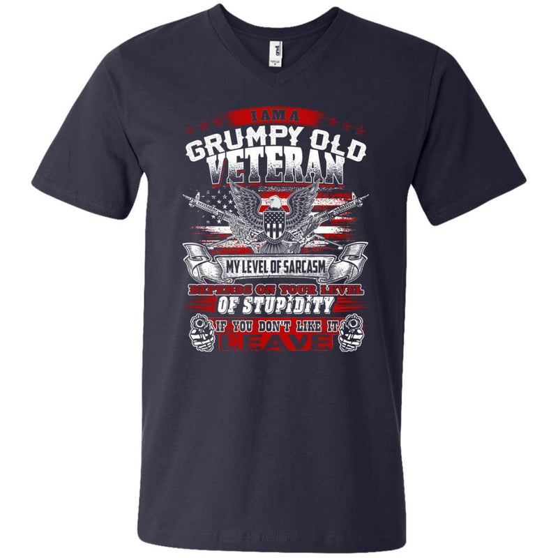 I am a Grumpy Old Veteran T-shirts & Hoodie for Veteran's Day CustomCat