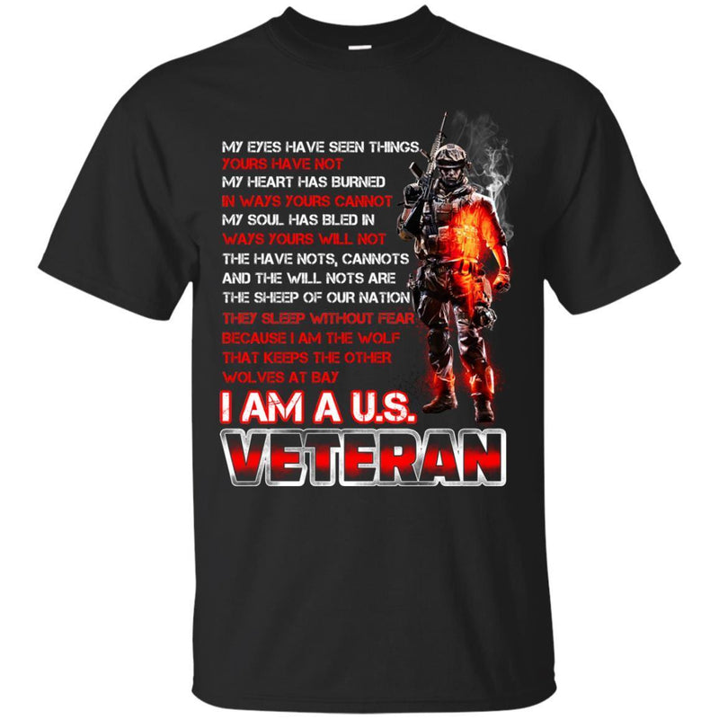 I Am A US Veteran T-shirts & Hoodie for Veteran's Day CustomCat