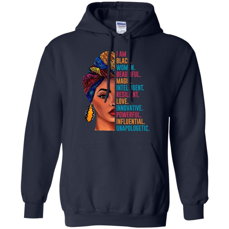 I Am Black Woman Beautiful Magic Intelligent Resilent Love T-shirts CustomCat