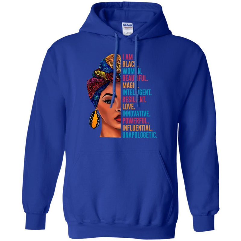 I Am Black Woman Beautiful Magic Intelligent Resilent Love T-shirts CustomCat